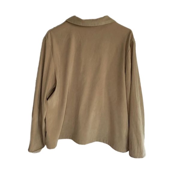 Croft & Barrow Women's Tan Zip-up Jacket, XL, Pre-owned - Picture 4 of 7